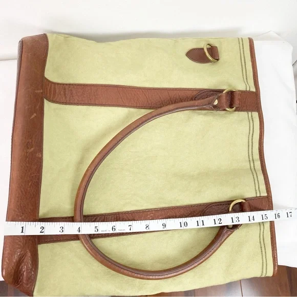 Paul Smith Tan and Brown Canvas Tote Bag - Picture 10 of 13